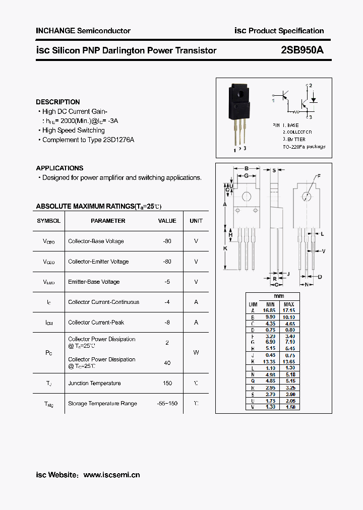 2SB950A_4406324.PDF Datasheet