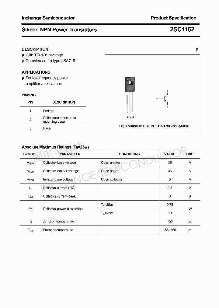2SC1162_4300677.PDF Datasheet