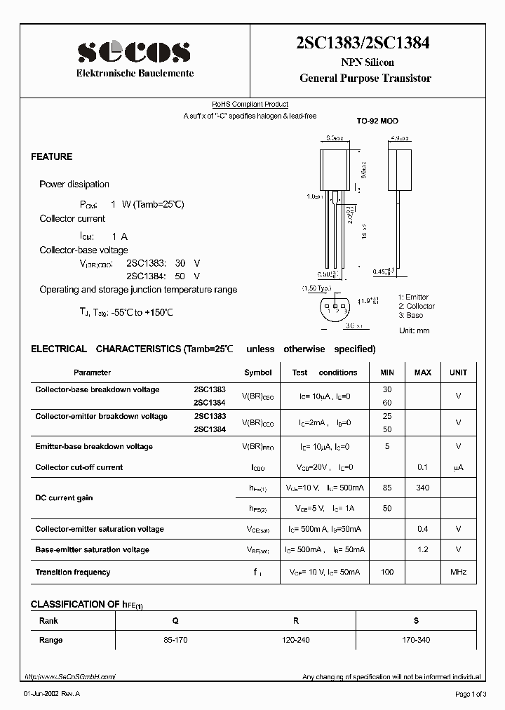 2SC1383_4623859.PDF Datasheet