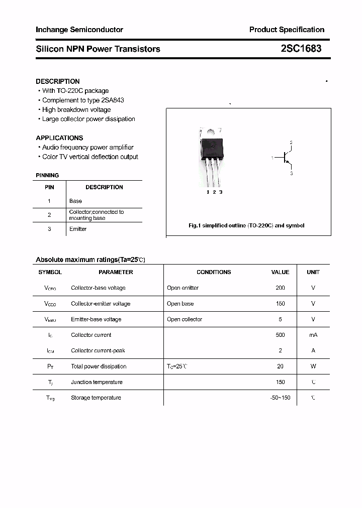 2SC1683_4420956.PDF Datasheet