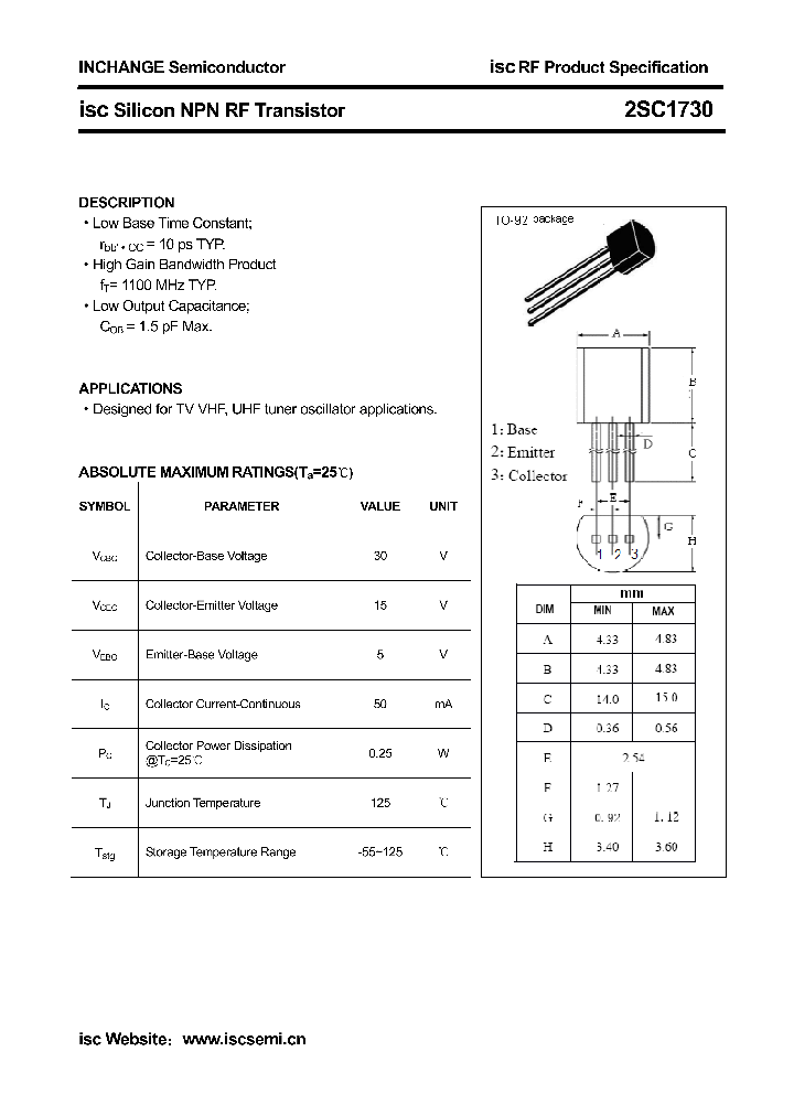 2SC1730_4309194.PDF Datasheet