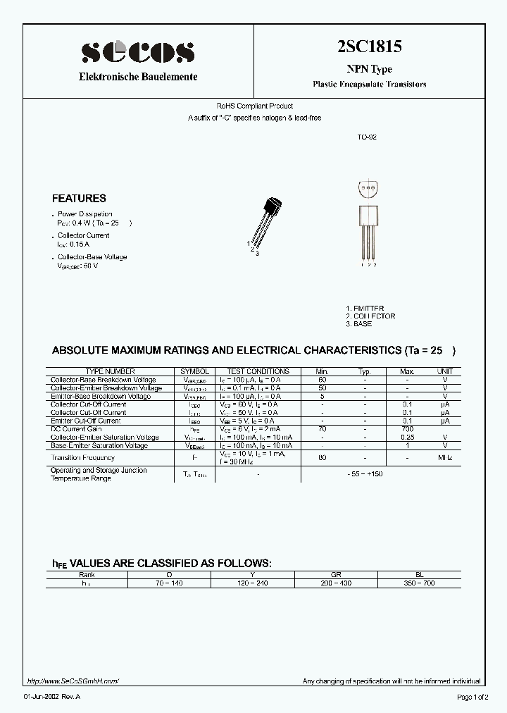 2SC1815_4412405.PDF Datasheet