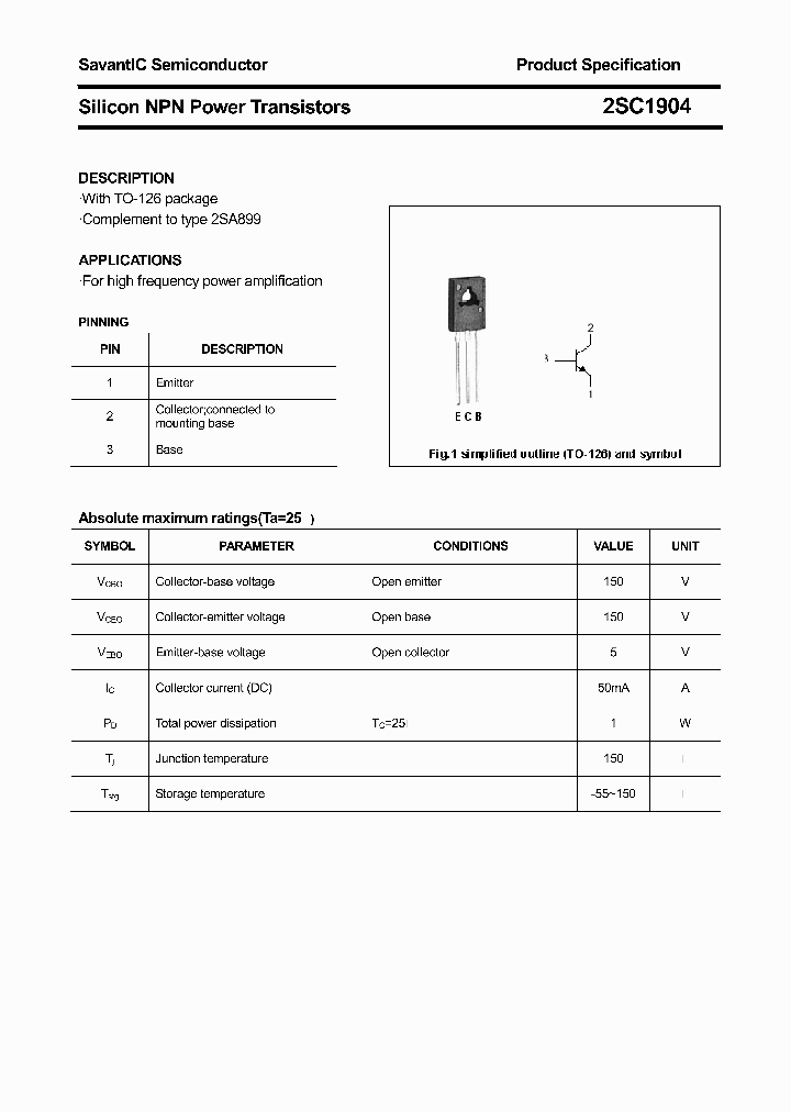 2SC1904_4386554.PDF Datasheet