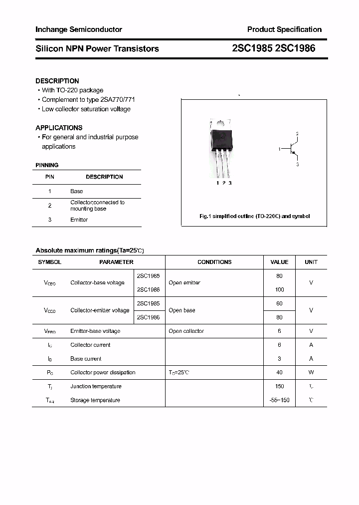 2SC1985_4353225.PDF Datasheet