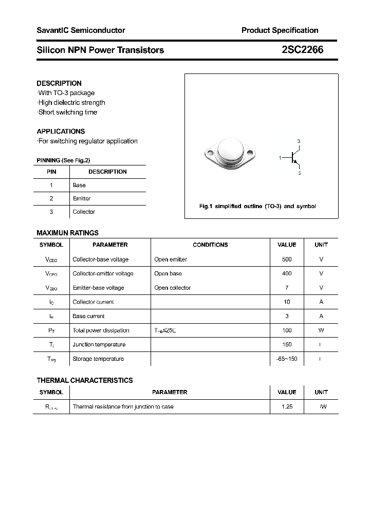 2SC2266_4415473.PDF Datasheet