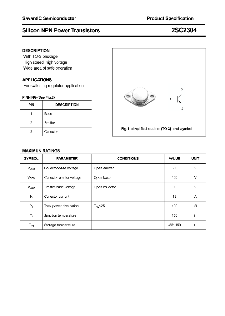 2SC2304_4392456.PDF Datasheet