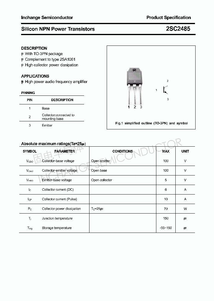 2SC2485_4305882.PDF Datasheet