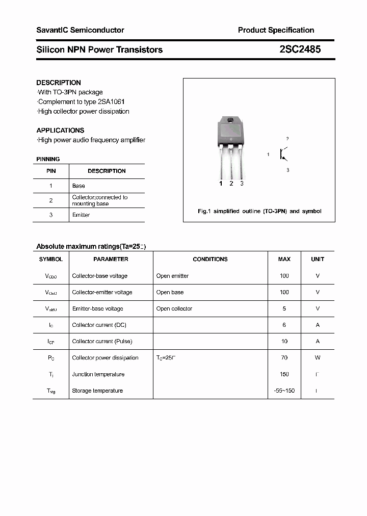 2SC2485_4388166.PDF Datasheet