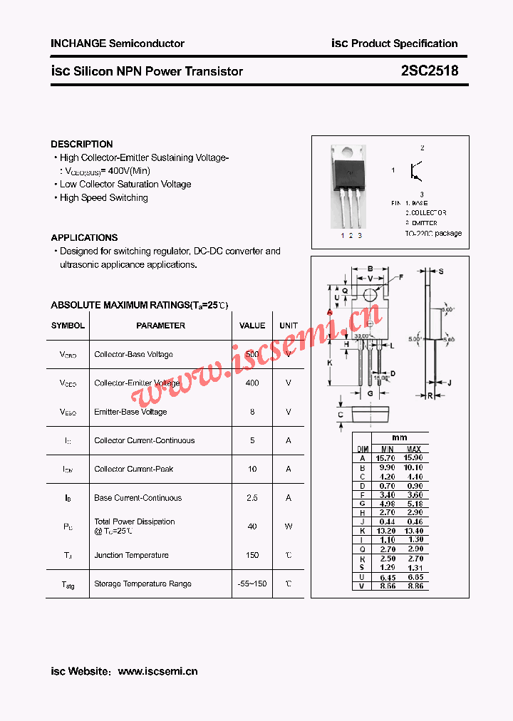 2SC2518_4792854.PDF Datasheet
