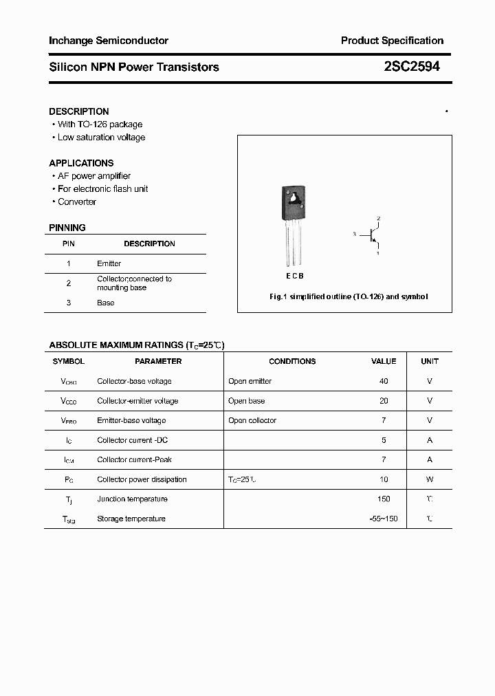 2SC2594_4392725.PDF Datasheet