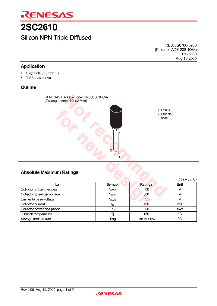 2SC2610_4266673.PDF Datasheet