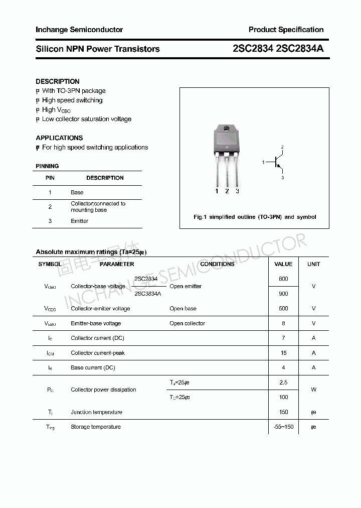 2SC2834_4305856.PDF Datasheet