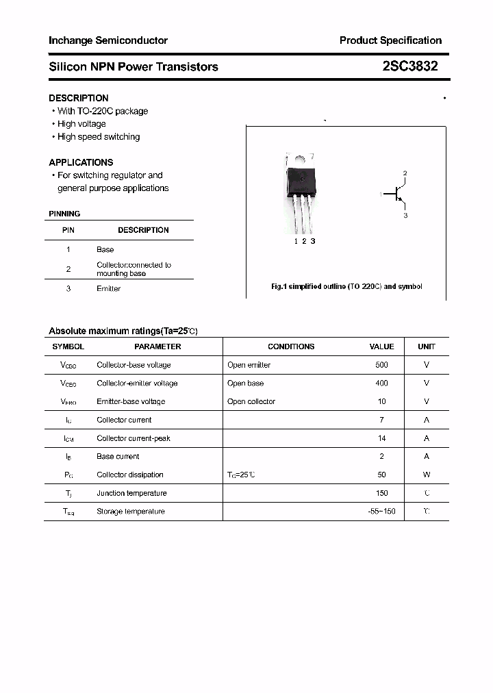 2SC3832_4485949.PDF Datasheet