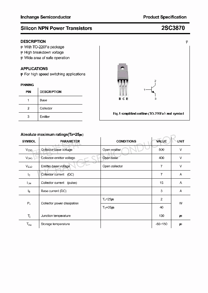 2SC3870_4320753.PDF Datasheet
