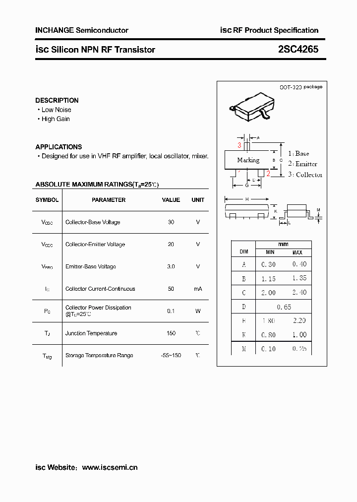 2SC4265_4361625.PDF Datasheet