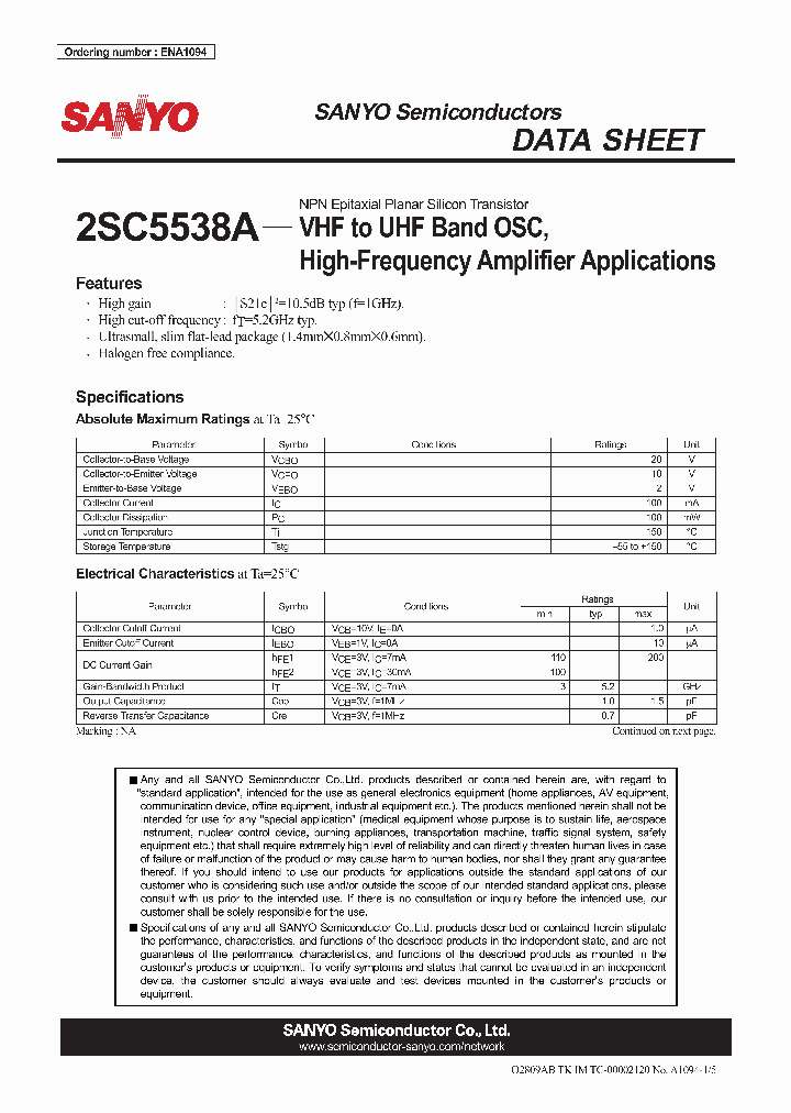 2SC5538A_4539333.PDF Datasheet