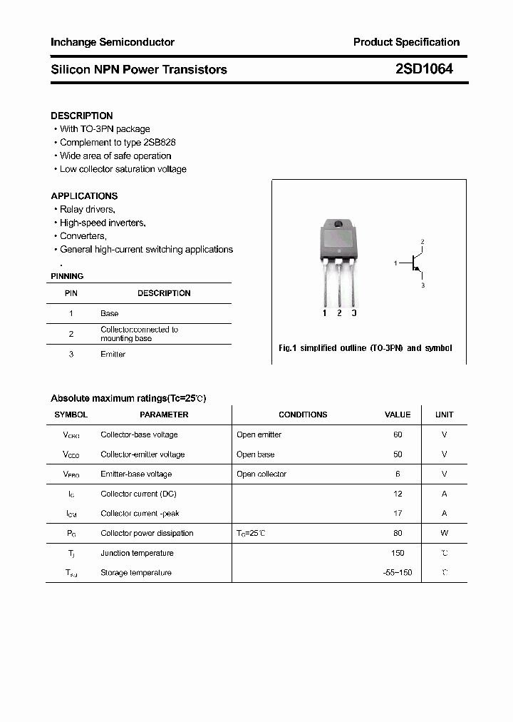 2SD1064_4506140.PDF Datasheet