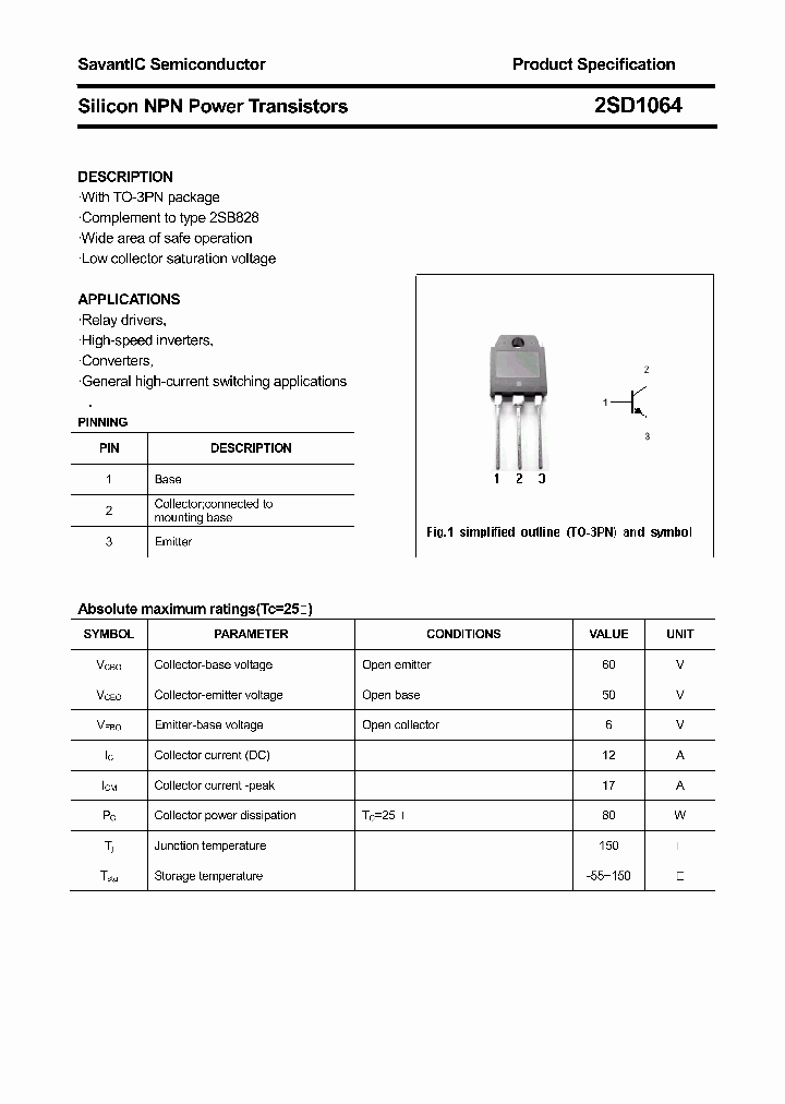 2SD1064_4506141.PDF Datasheet