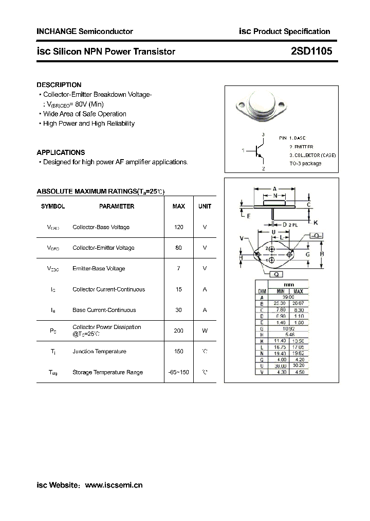 2SD1105_4847777.PDF Datasheet