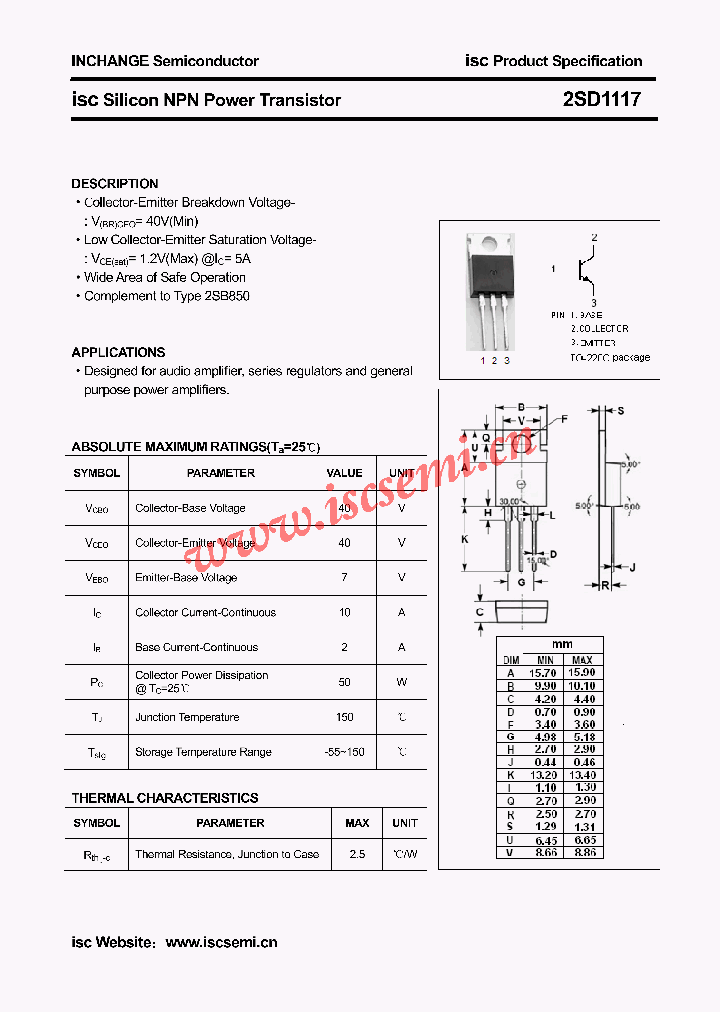 2SD1117_4847783.PDF Datasheet