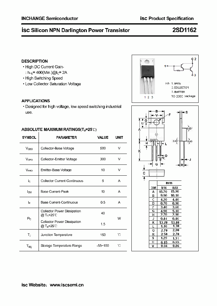 2SD1162_4350035.PDF Datasheet