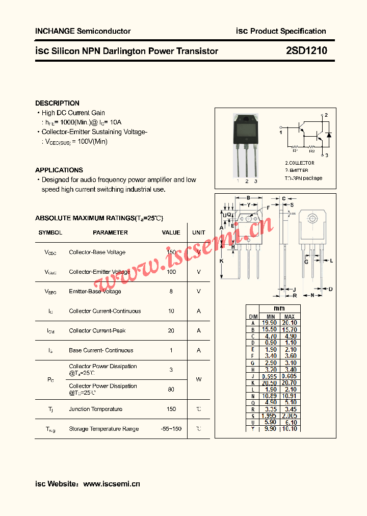 2SD1210_4702938.PDF Datasheet