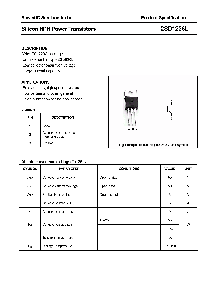 2SD1236L_4384457.PDF Datasheet