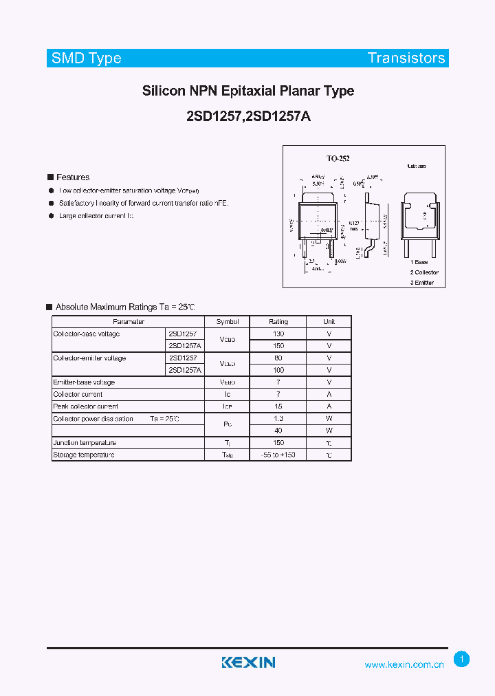 2SD1257_4328155.PDF Datasheet
