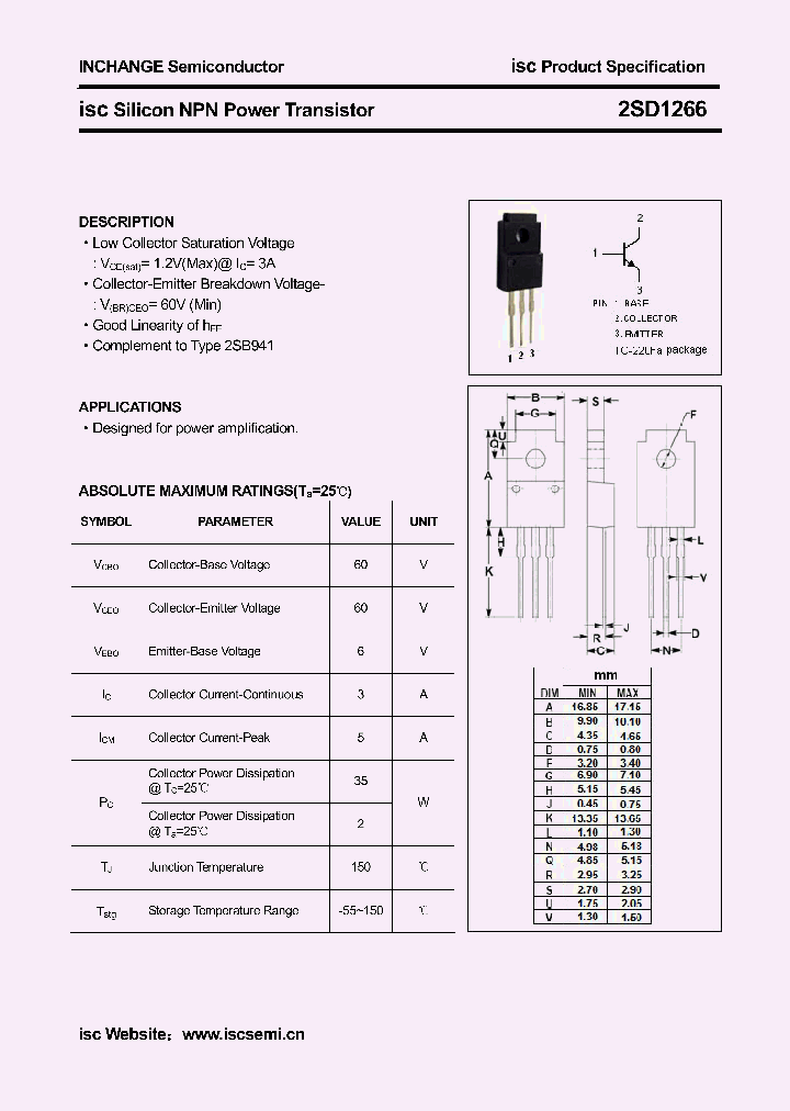 2SD1266_4361353.PDF Datasheet