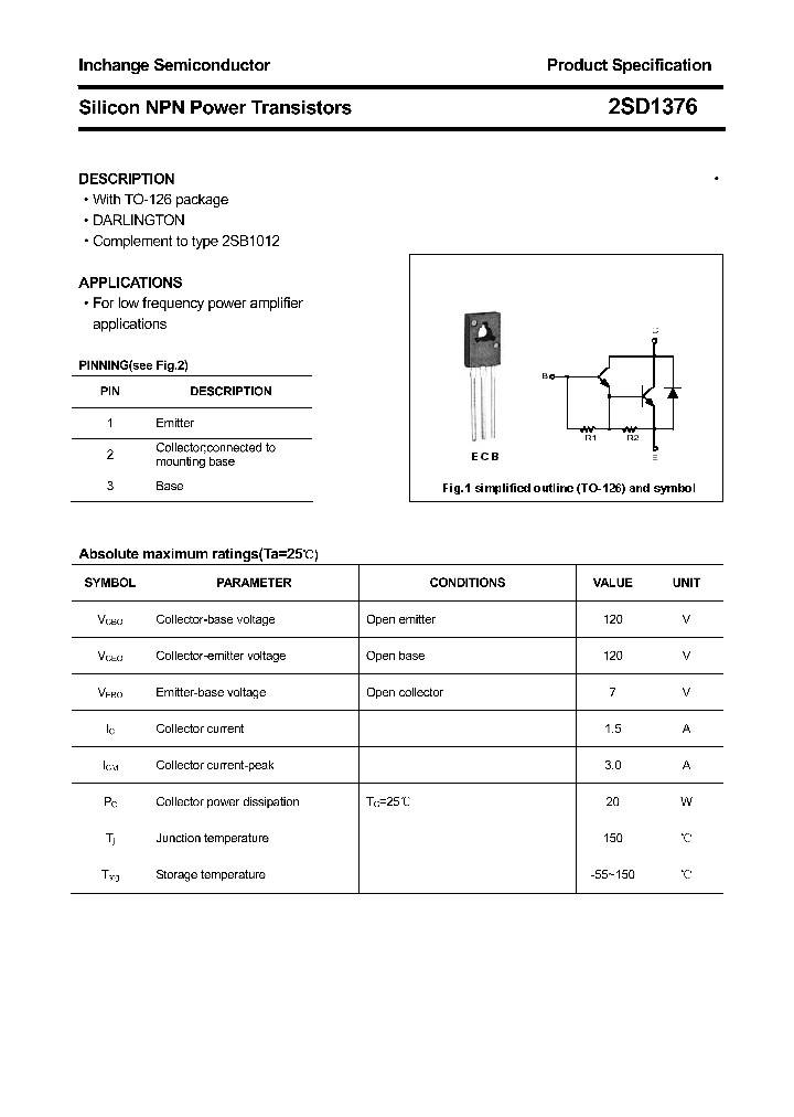 2SD1376_4353265.PDF Datasheet