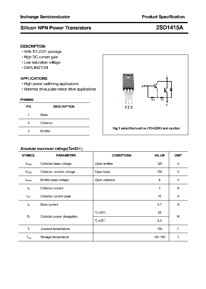 2SD1415A_4469080.PDF Datasheet