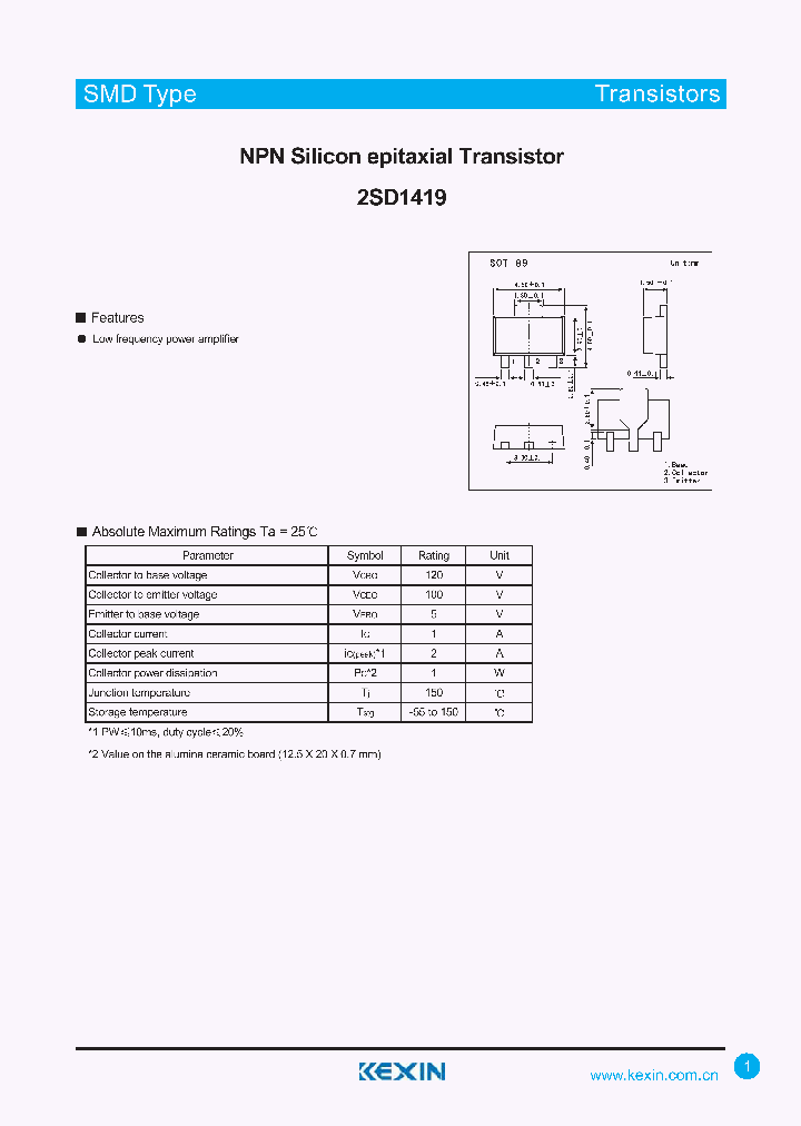 2SD1419_4327874.PDF Datasheet