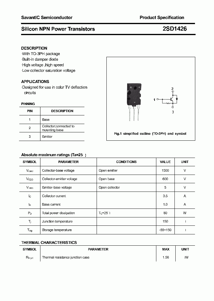 2SD1426_4860549.PDF Datasheet