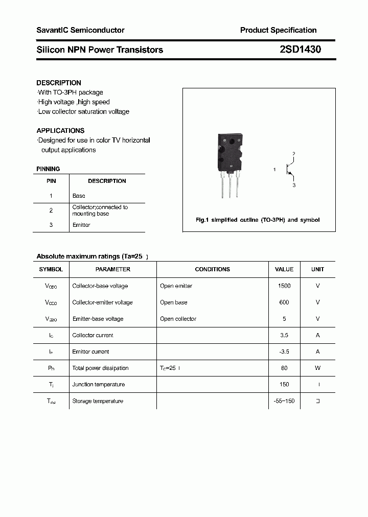 2SD1430_4817472.PDF Datasheet