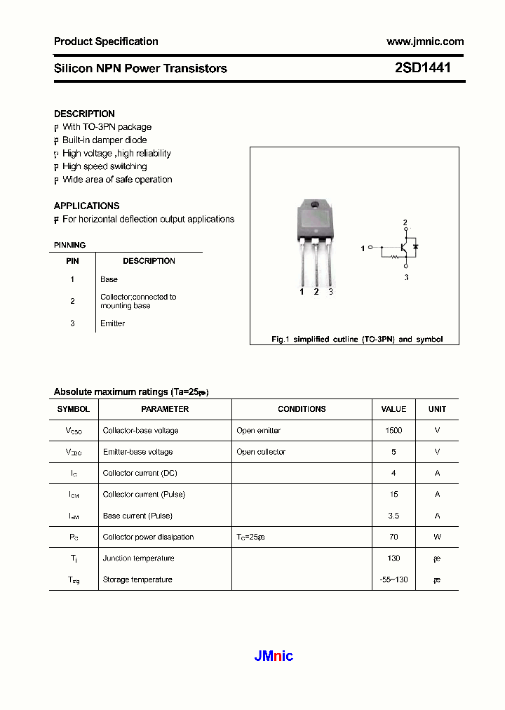 2SD1441_4603919.PDF Datasheet