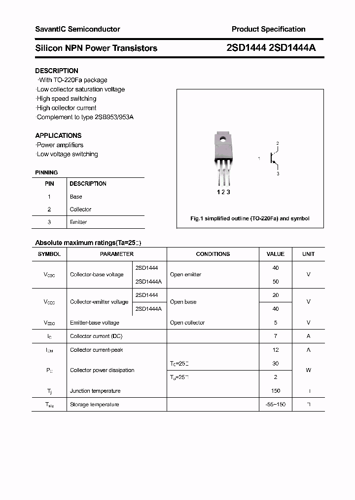 2SD1444_4603920.PDF Datasheet