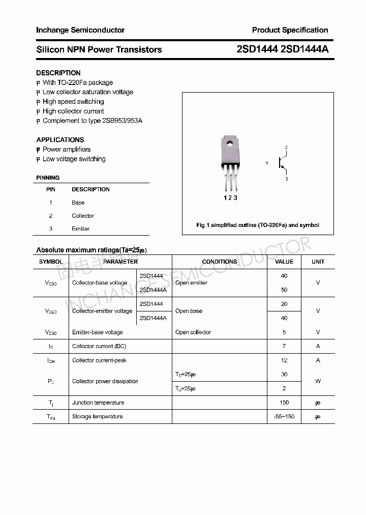 2SD1444A_4326794.PDF Datasheet