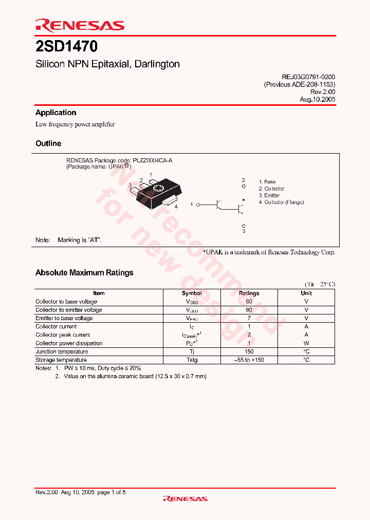 2SD1470ATTR-E_4236757.PDF Datasheet