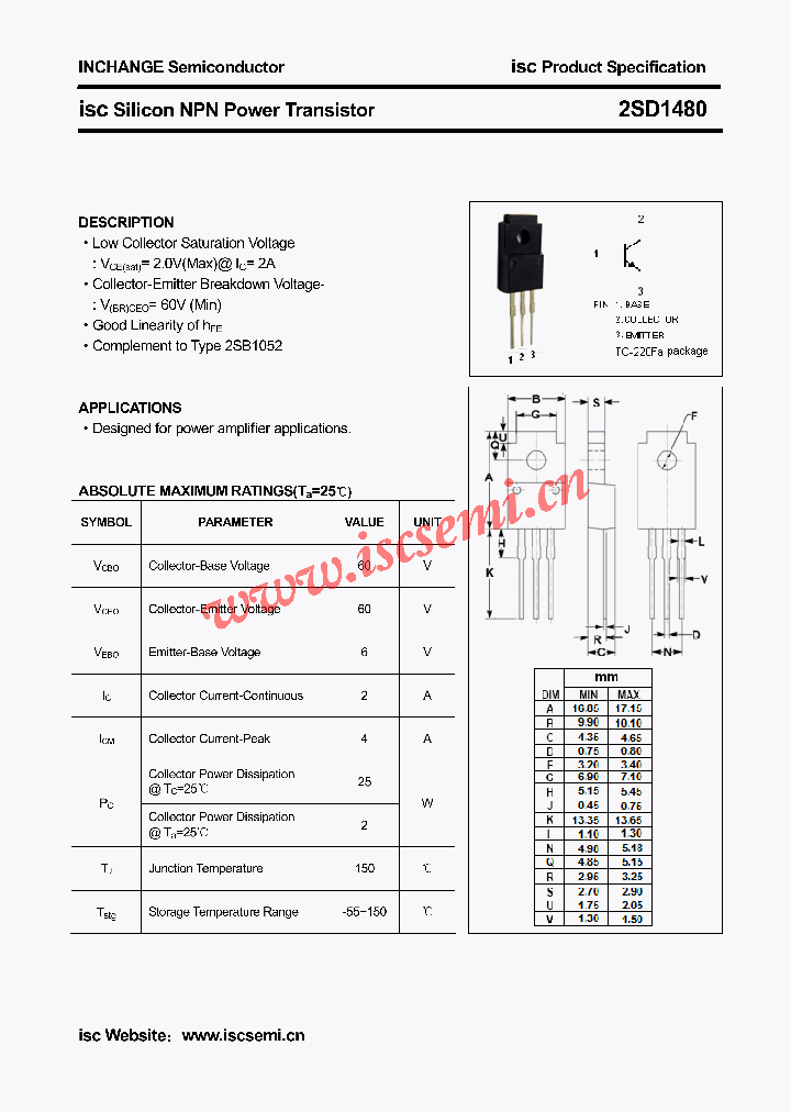2SD1480_4608063.PDF Datasheet