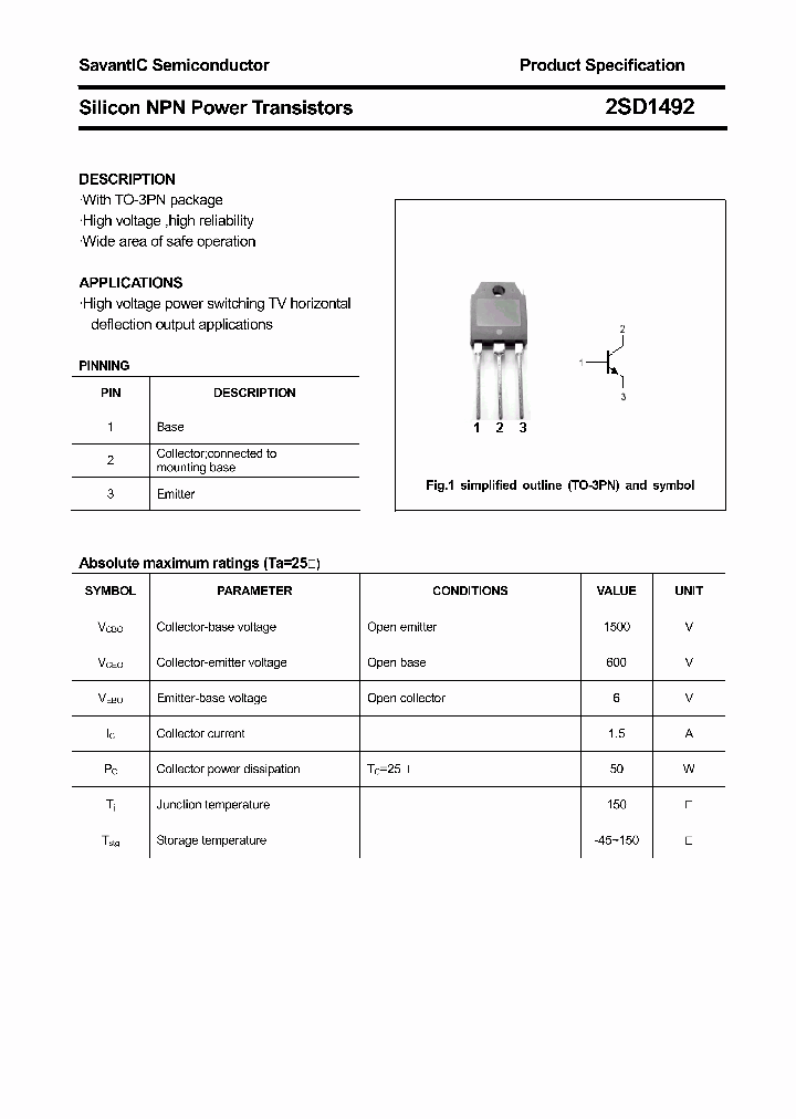 2SD1492_4378674.PDF Datasheet