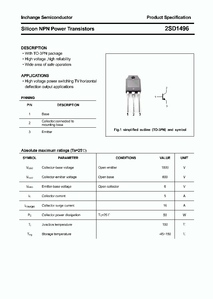 2SD1496_4378675.PDF Datasheet