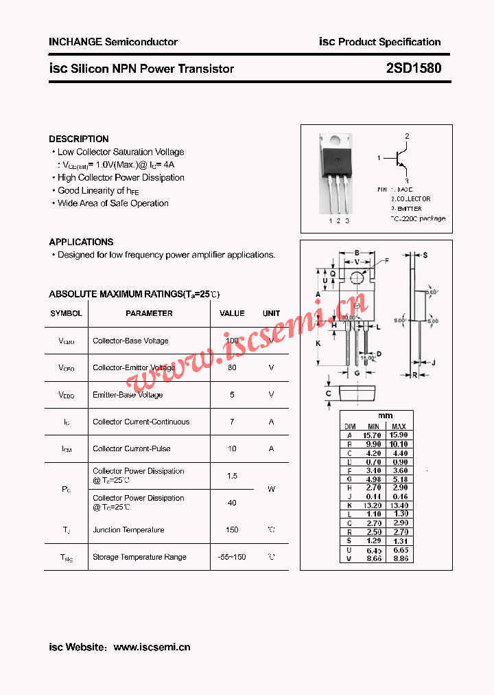 2SD1580_4768839.PDF Datasheet