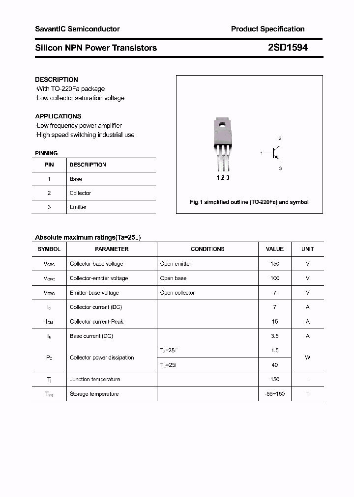 2SD1594_4409089.PDF Datasheet