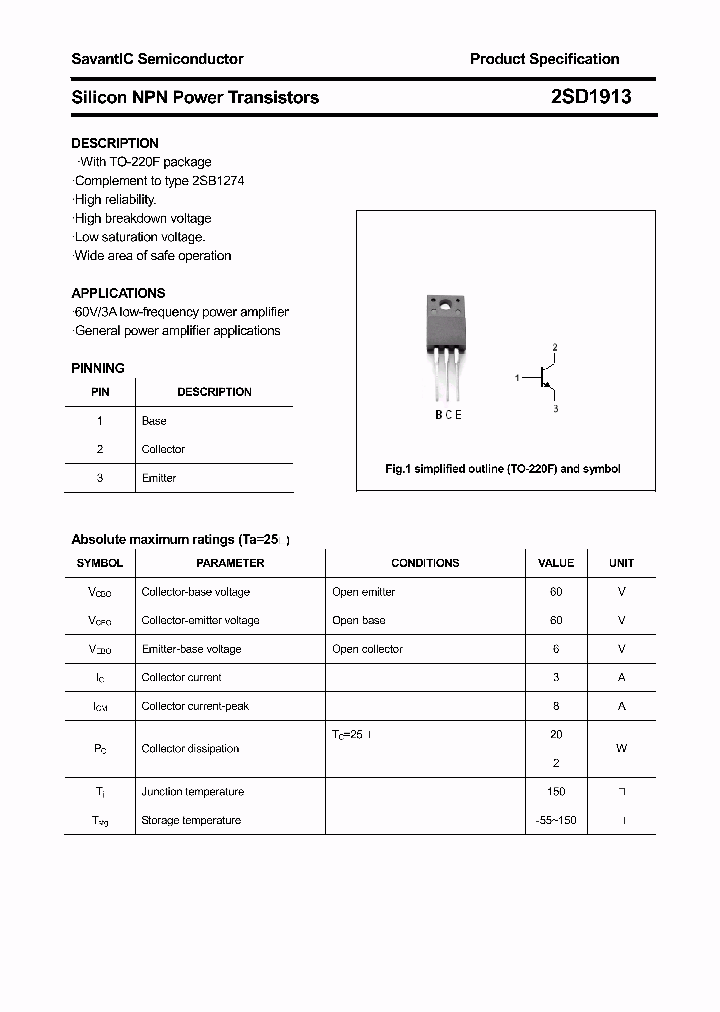 2SD1913_4372613.PDF Datasheet