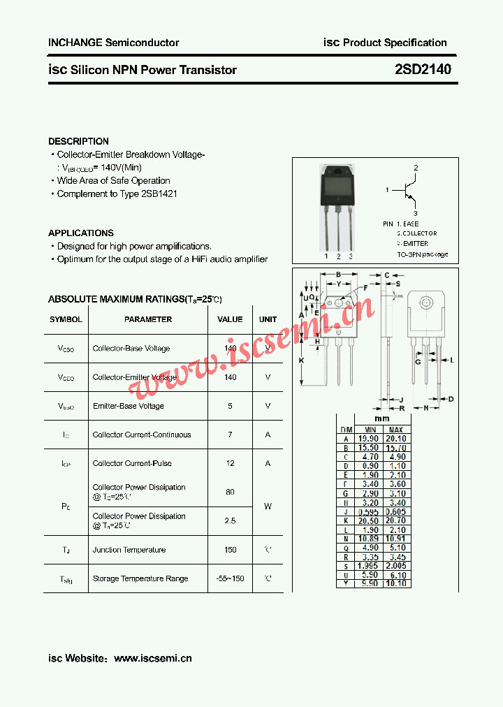 2SD2140_4644628.PDF Datasheet