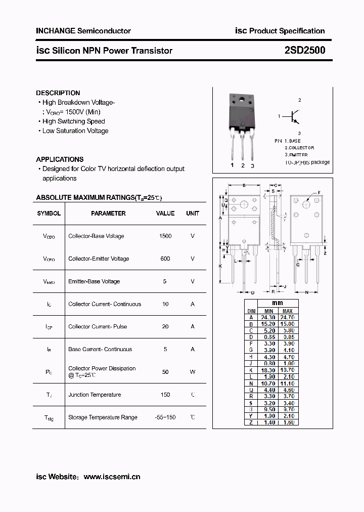 2SD2500_4318665.PDF Datasheet