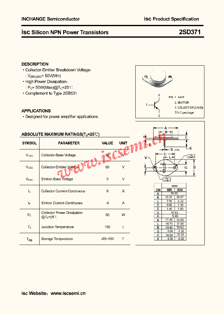 2SD371_4520443.PDF Datasheet