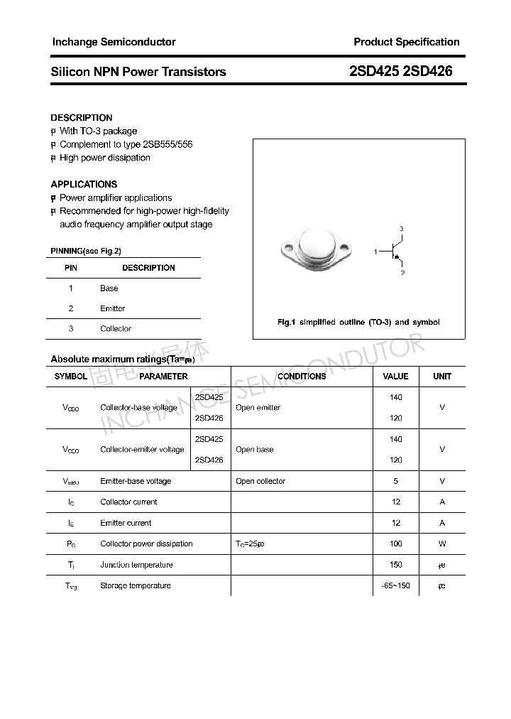 2SD425_4300679.PDF Datasheet
