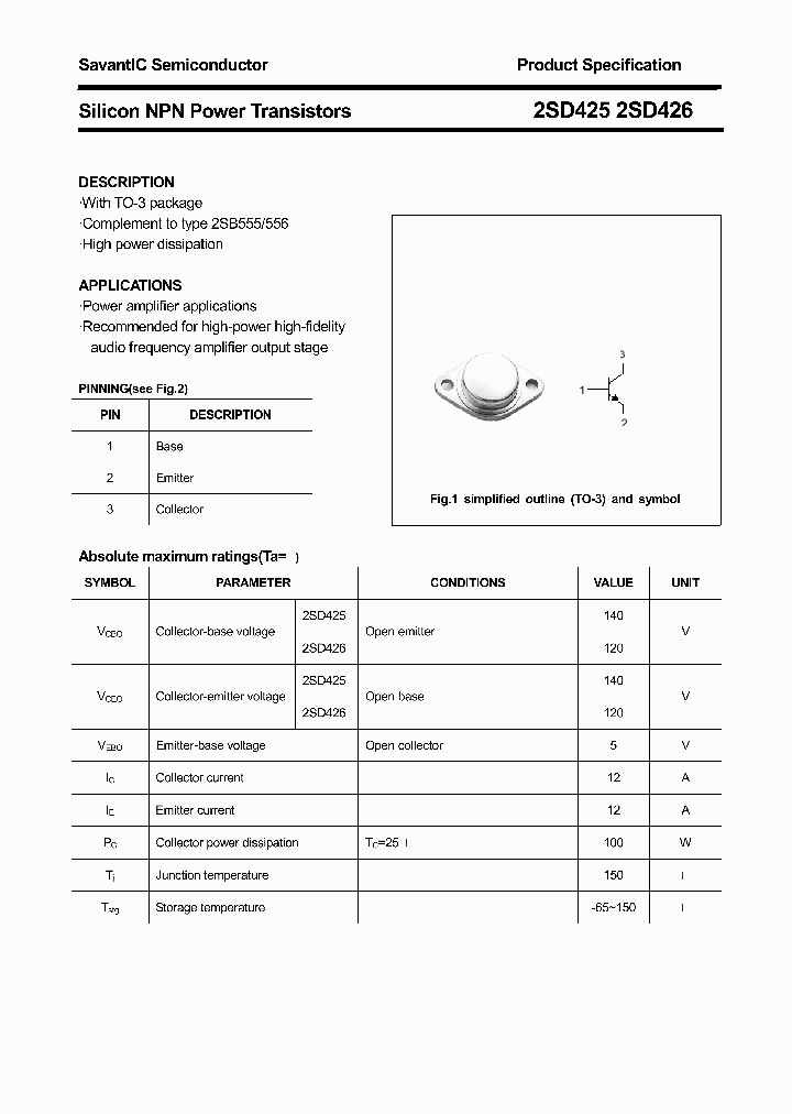 2SD425_4427515.PDF Datasheet