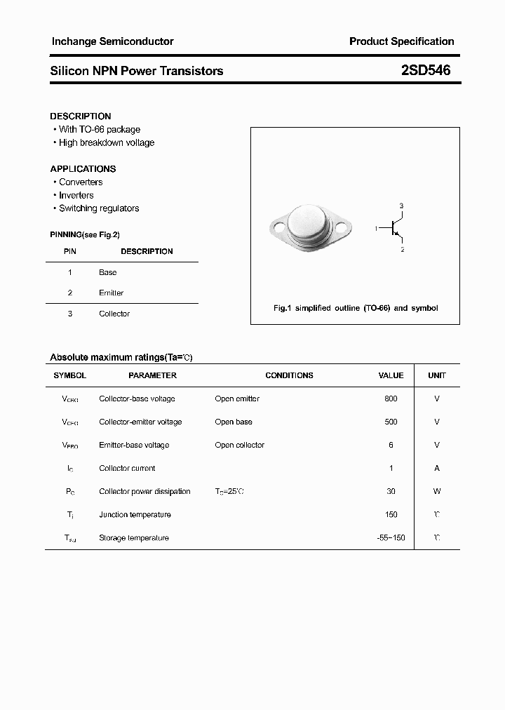 2SD546_4361339.PDF Datasheet